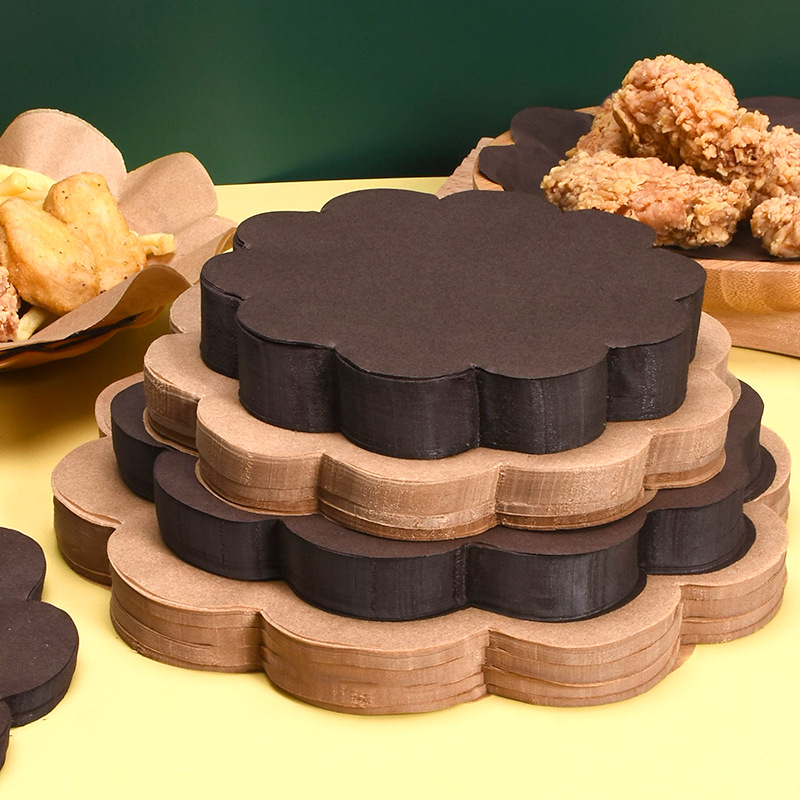 Kitchen Paper For Baking - 100 adet tek kullanımlık dantel yağlı
