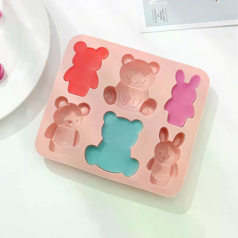 Baking Kitchen For Kids - /PFU/Silikon Kalıp Sevimli Karikatür Hayvan Çikolata