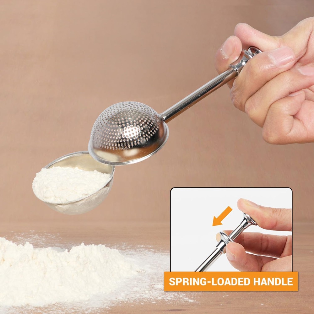 Baking Powder Kitchen - Paslanmaz Çelik Un Tozlayıcı Şeker Çeşnisi,