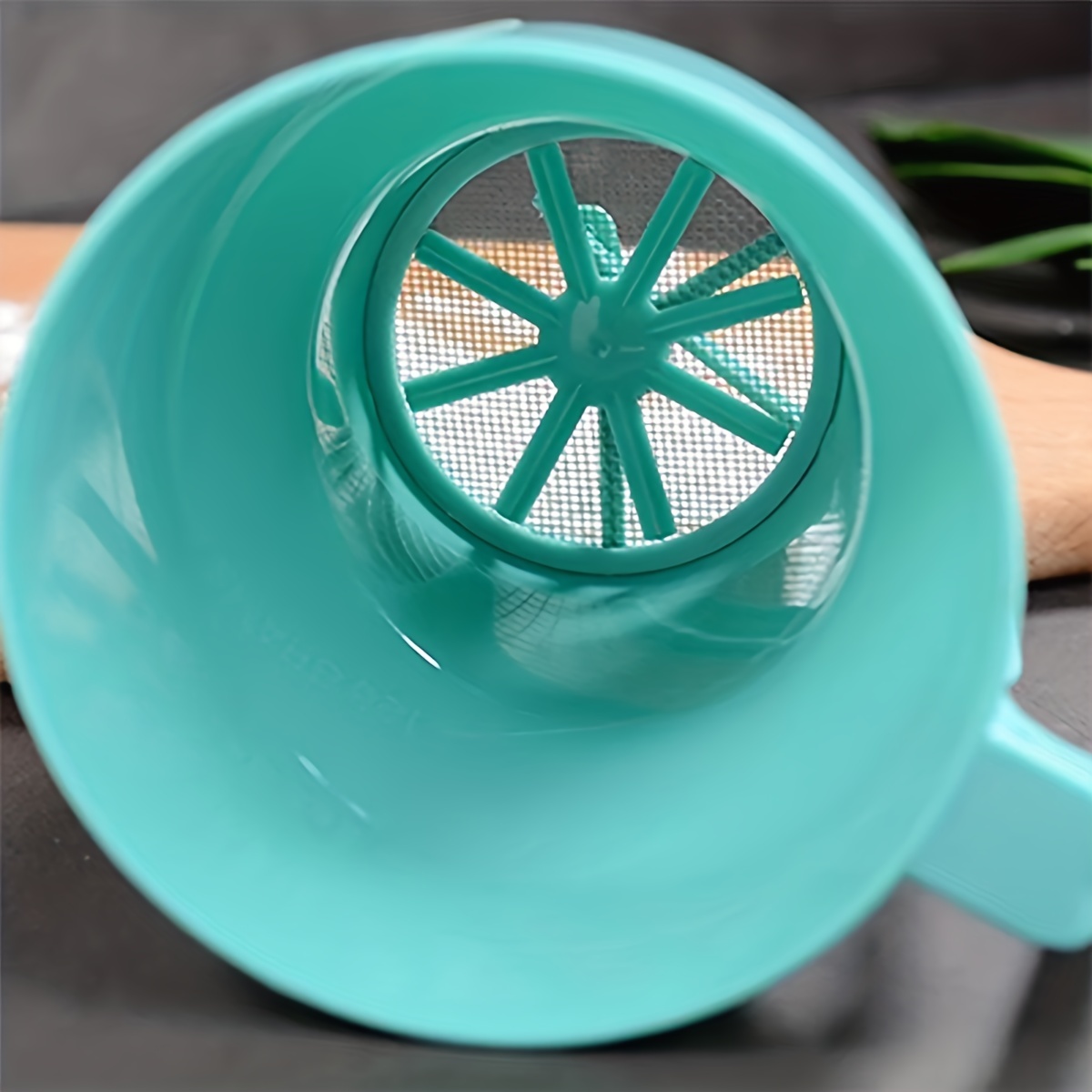 Baking Powder Kitchen - 1 adet-Plastik El Tipi Toz Sallayıcı