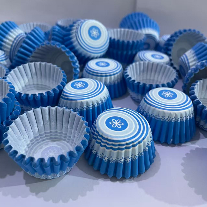 Kitchen Paper For Baking - 200 Adet/500 Adet/1000 Adet Mavi Çiçek