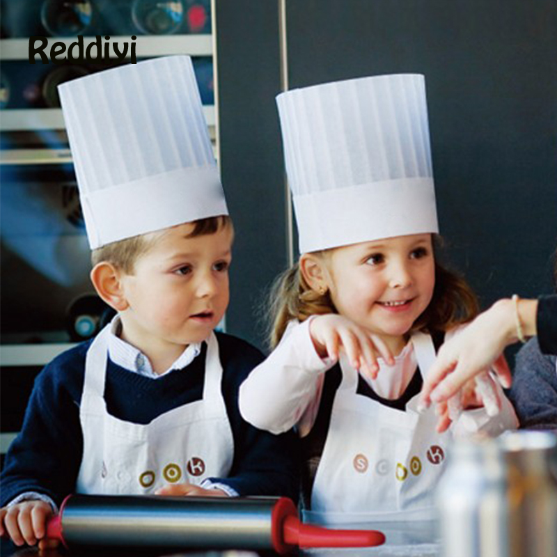 Baking Kitchen For Kids - 10 Pce çocuk mutfak şapkaları anaokulu