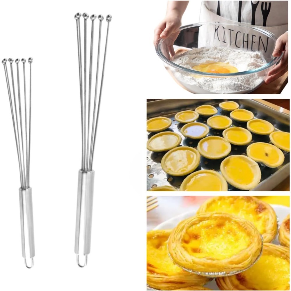Kitchen Baking Necessities - Paslanmaz Çelik Manuel Yumurta Çırpıcı 10/12