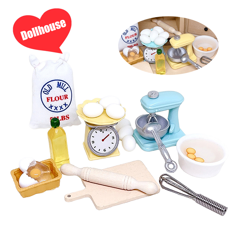 Kitchen And Baking - 1 takım 1:12 Dollhouse minyatür un