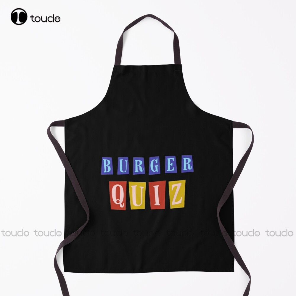 Kitchen Quiz - Burger sınav önlük garson önlük kişiselleştirilmiş