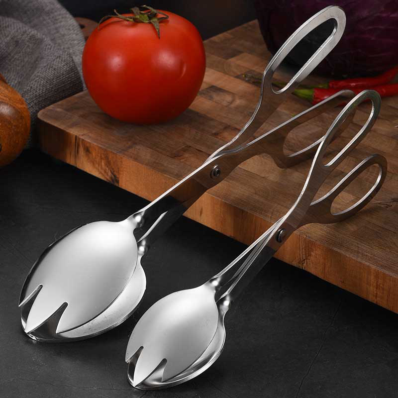 Bread Baking Kitchen Utensils - 1 adet paslanmaz çelik büfe maşa