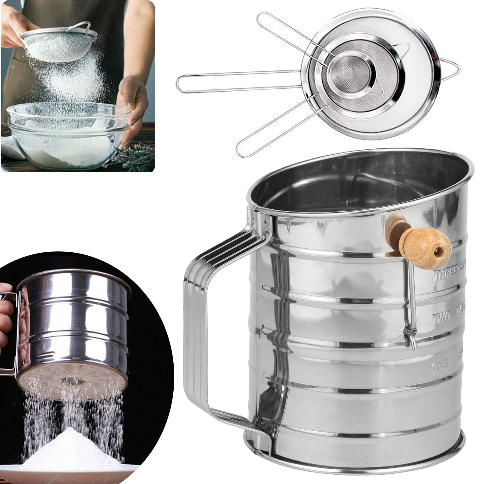 Baking Powder Kitchen - Un elek paslanmaz çelik ince örgü