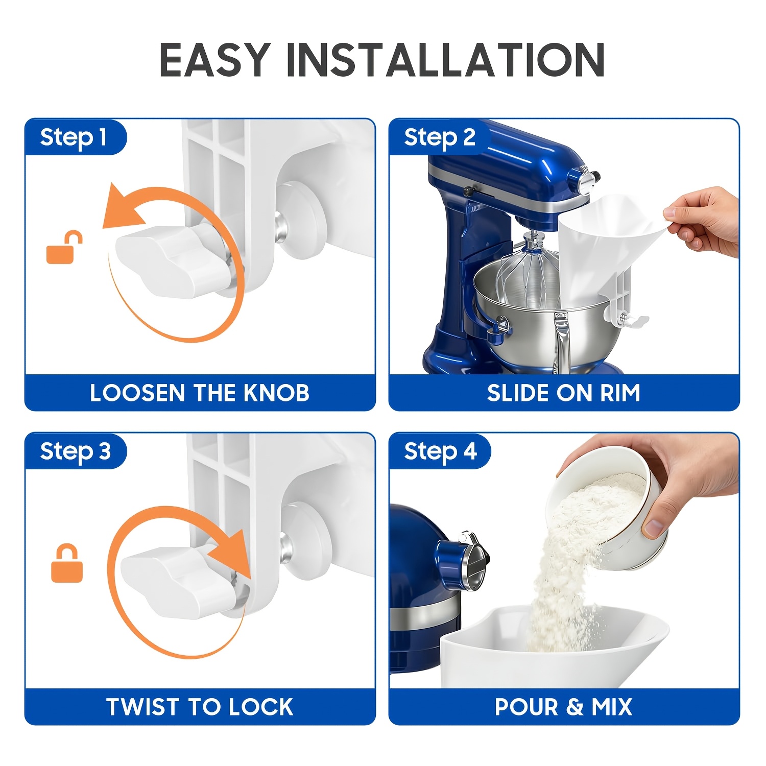 Geniş Ağızlı Un Hunisi Hamur K - Kitchen Aid Baking Mixer incelemesi ve fiyatı