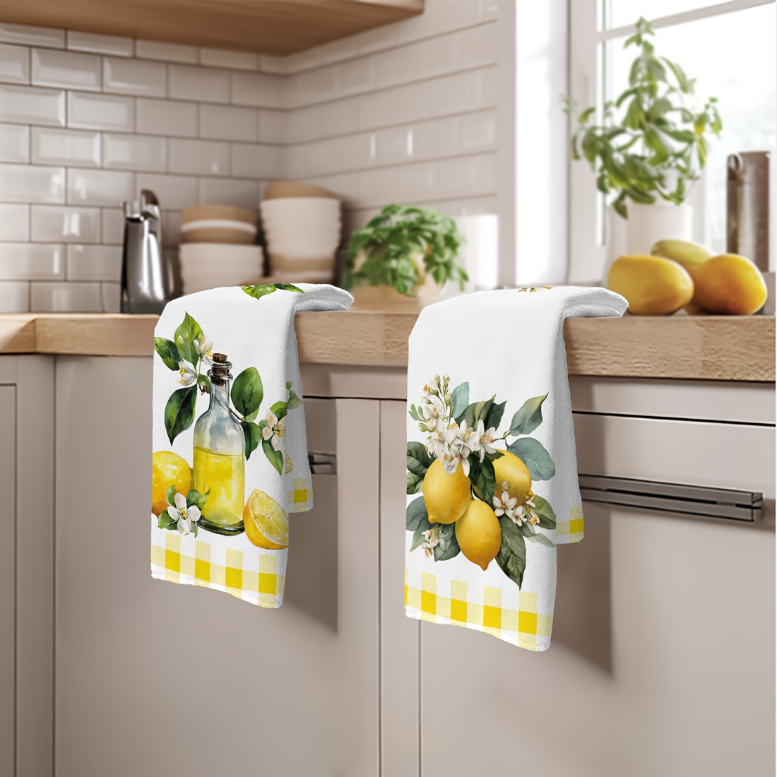 2'li Set, Limon Çiçek Desenli  - Kitchen Baking Necessities incelemesi ve fiyatı