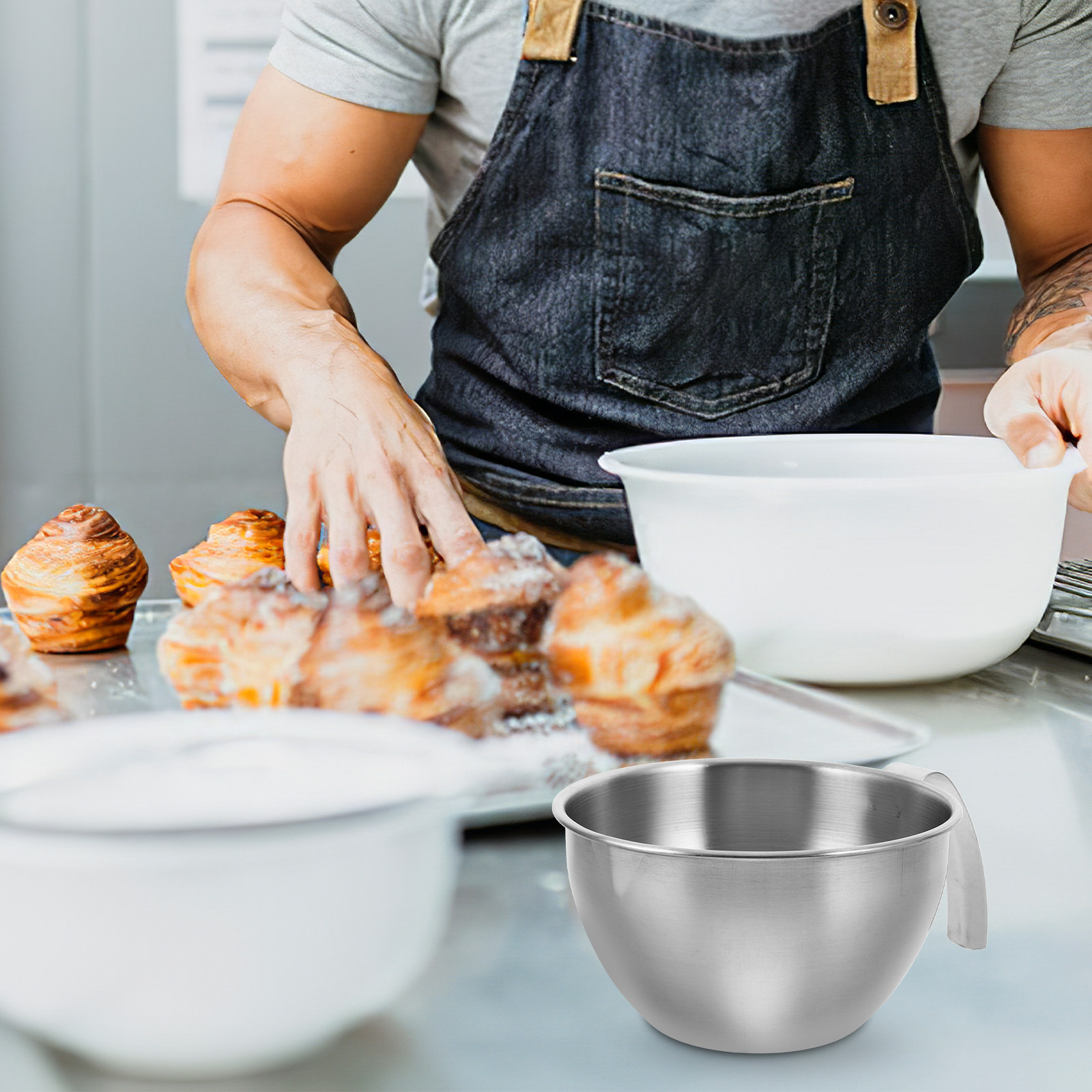 Büyük Paslanmaz Çelik Karıştır - Kitchen Baking Must Haves incelemesi ve fiyatı