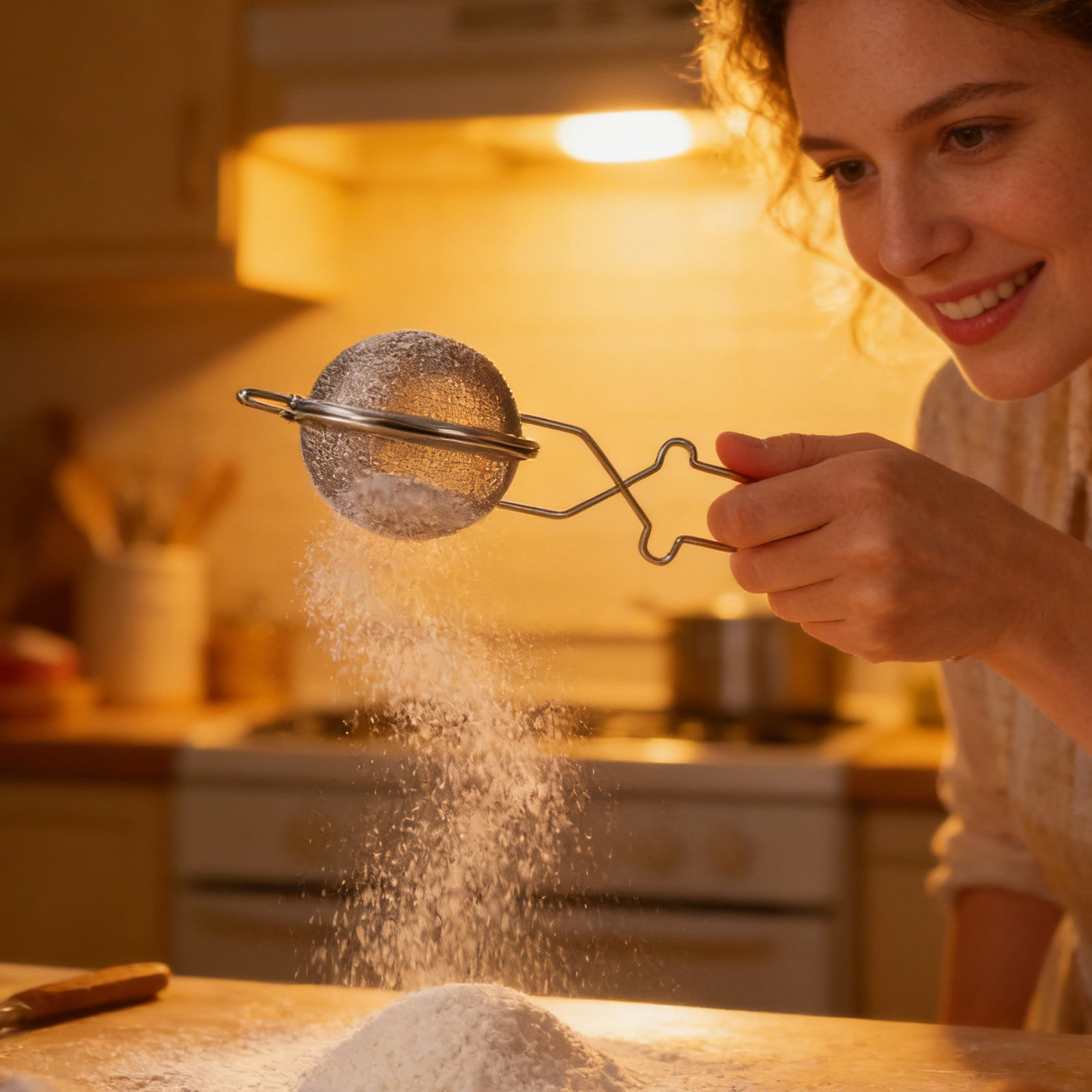 1 adet paslanmaz çelik un eleğ - Baking Powder Kitchen incelemesi ve fiyatı