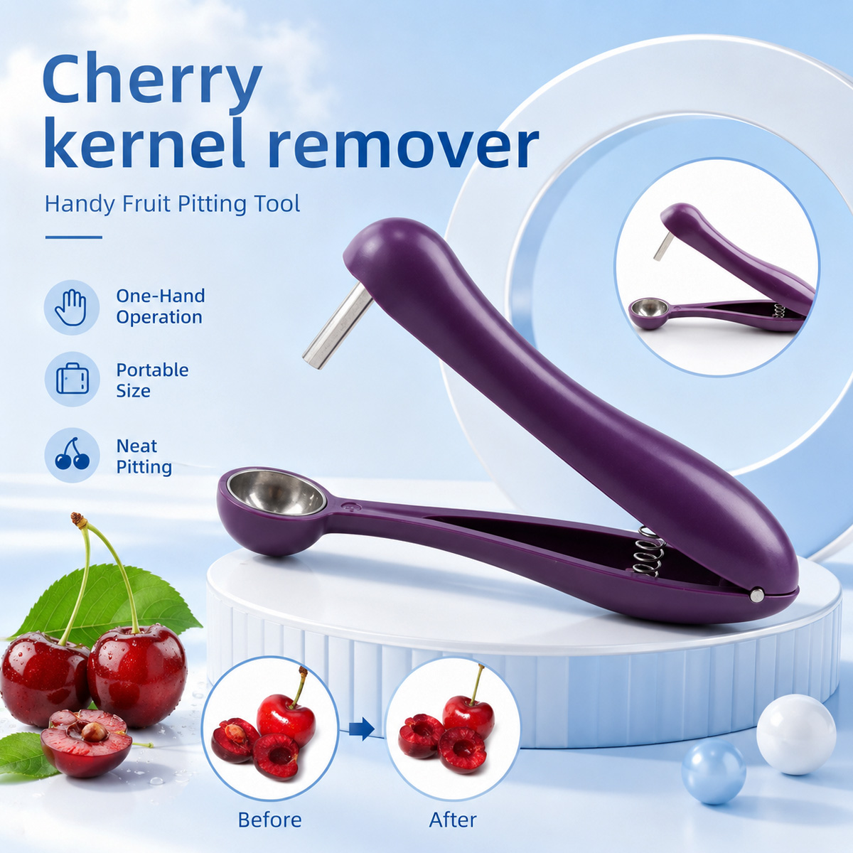 El Tipi Kiraz Çekirdeği Çıkarı - Kitchen Tools For Baking incelemesi ve fiyatı