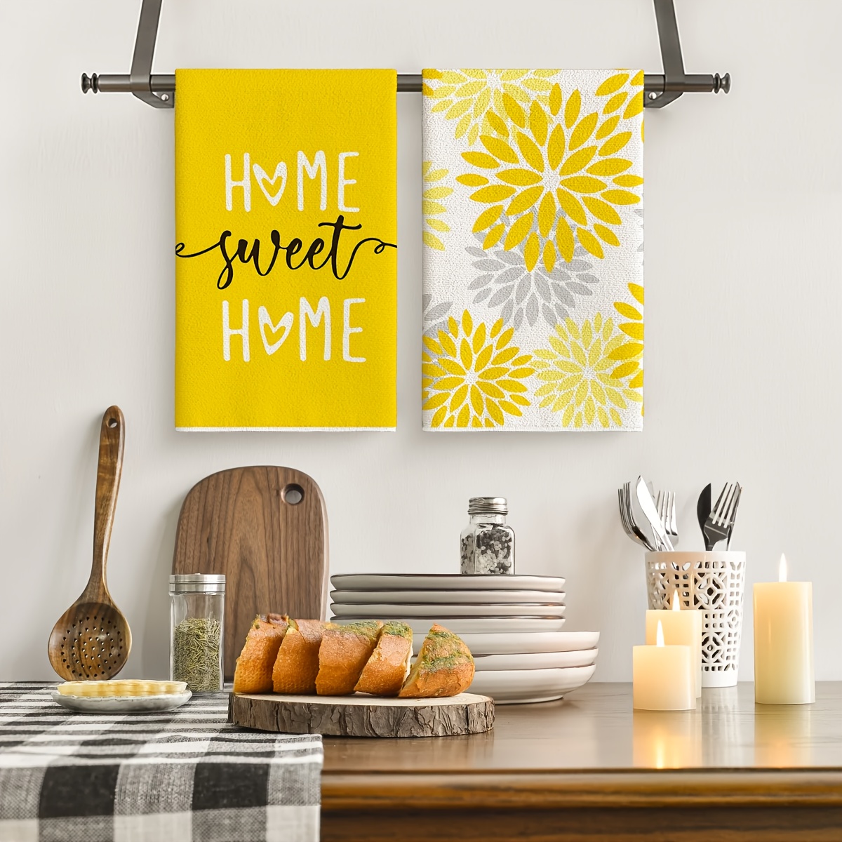 4 Parça, Sarı Çizgili Mutfak H - Kitchen Baking Necessities incelemesi ve fiyatı