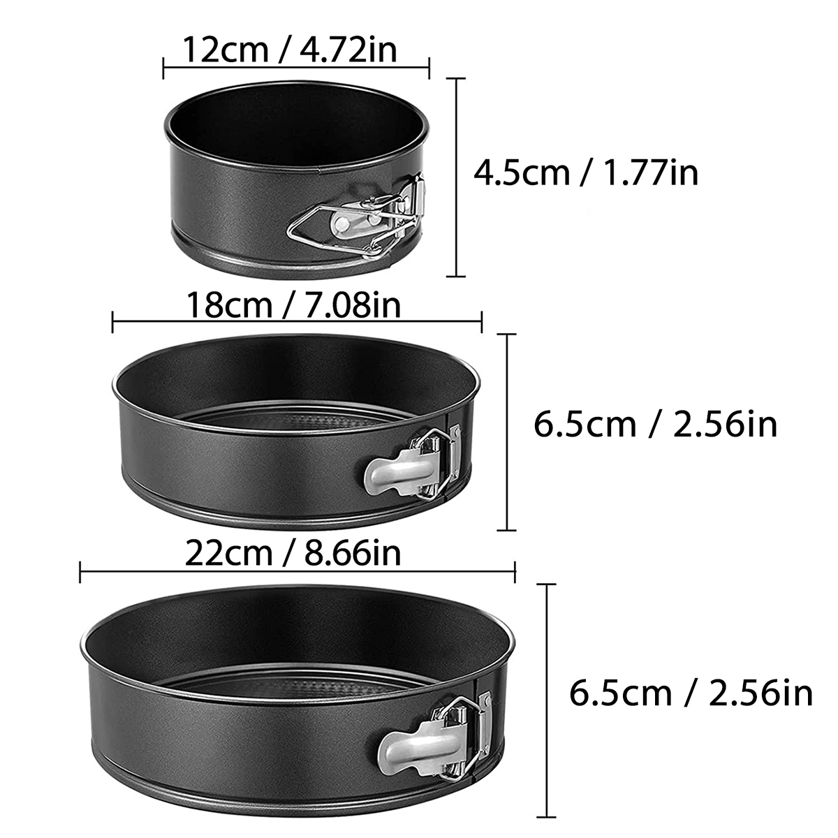 1PC, 3PCS Kek Tavası Seti, Yuv - Springform Pan Set incelemesi ve fiyatı