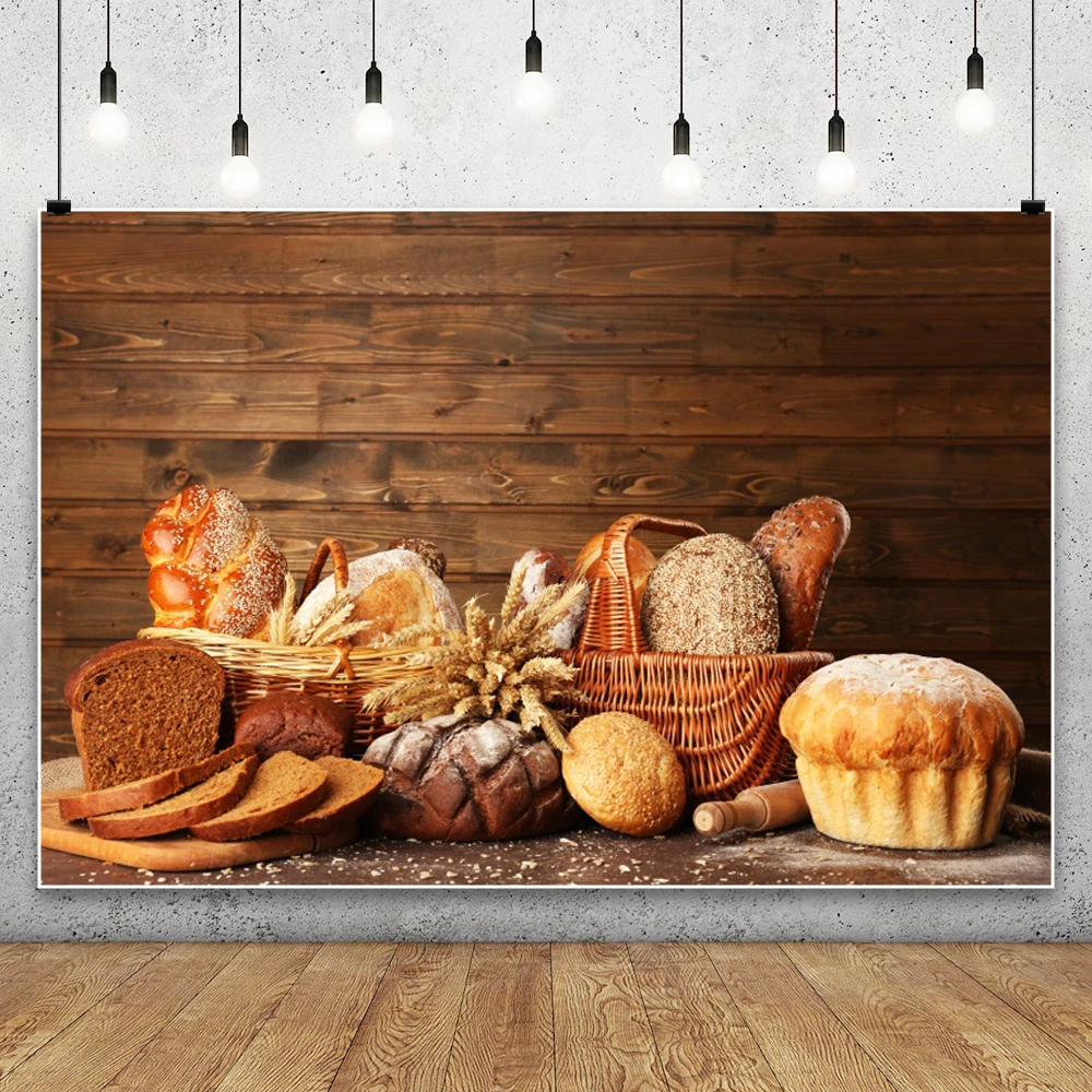 Ahşap Tahtalar Fonu Ekmek Pişi - Kitchen Baking Photoshoot incelemesi ve fiyatı