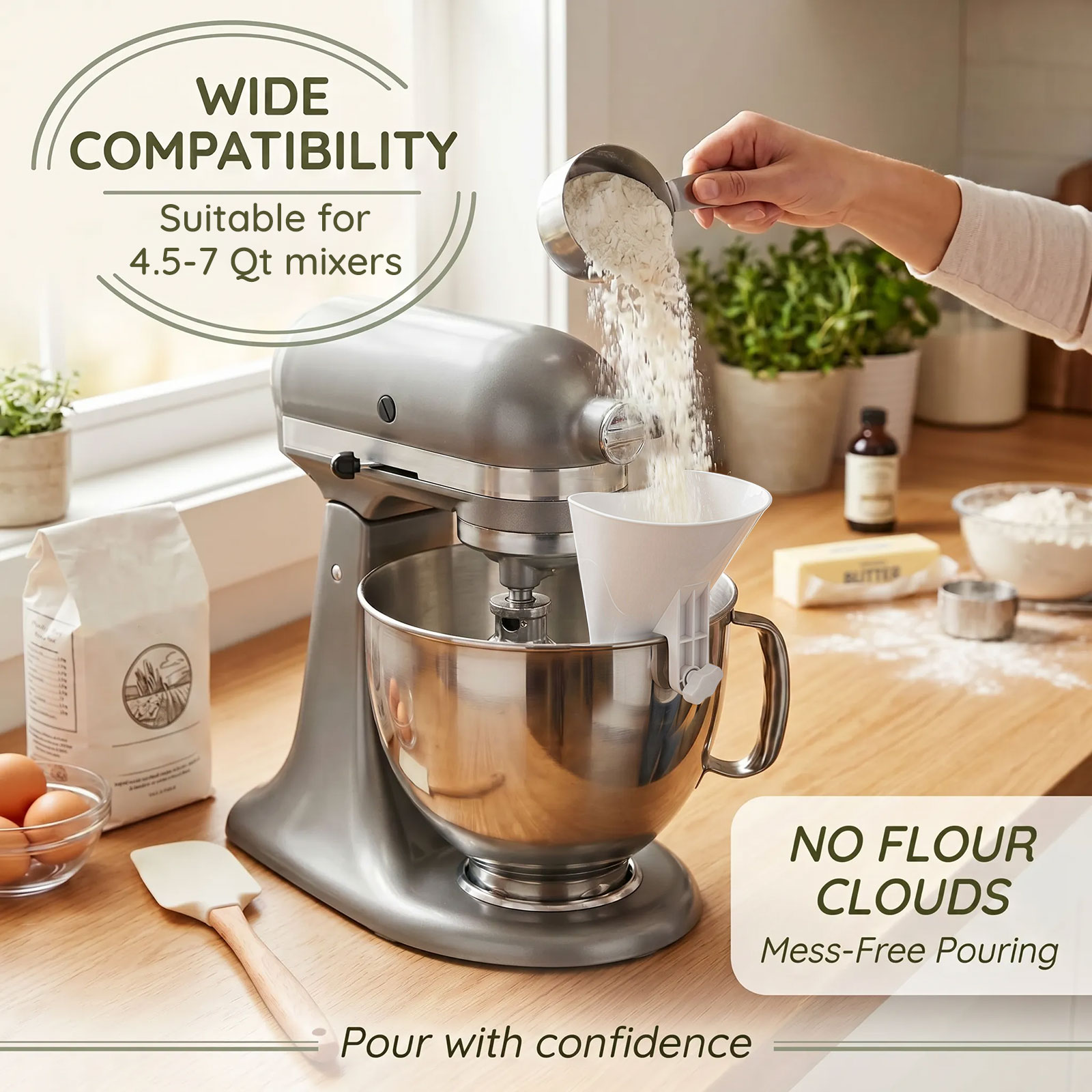 Dökülmeye Karşı Koruyucu Un Hu - Kitchen Aid Baking Mixer incelemesi ve fiyatı