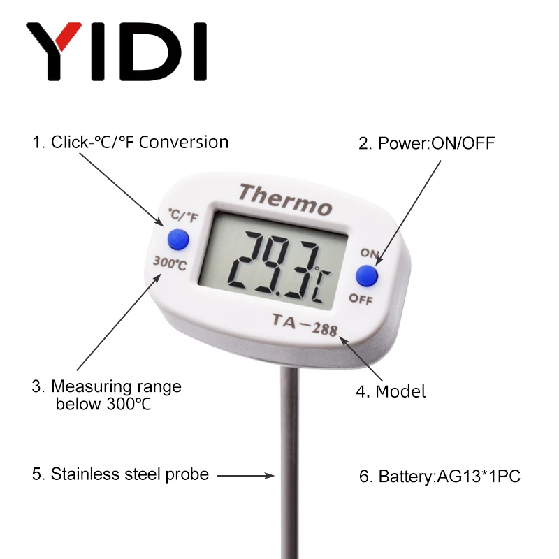TA288 LCD Dijital Gıda Termome - Kitchen Quiz incelemesi ve fiyatı