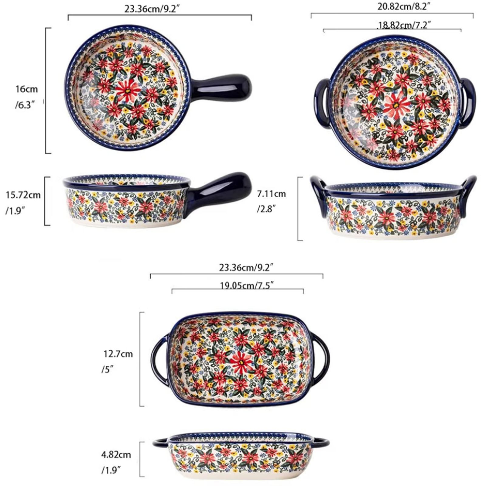 1 adet, Çiçek Desenli Seramik  - Kitchen Baking Must Haves incelemesi ve fiyatı