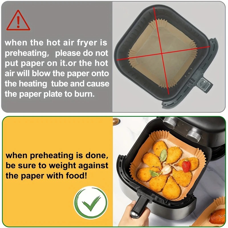 Hava Fritözü Kağıt Kaplamaları - Kitchen Paper For Baking incelemesi ve fiyatı